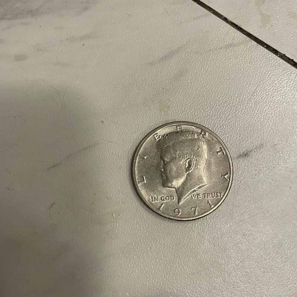 Vintage 1971 Kennedy Half Dollar Coin